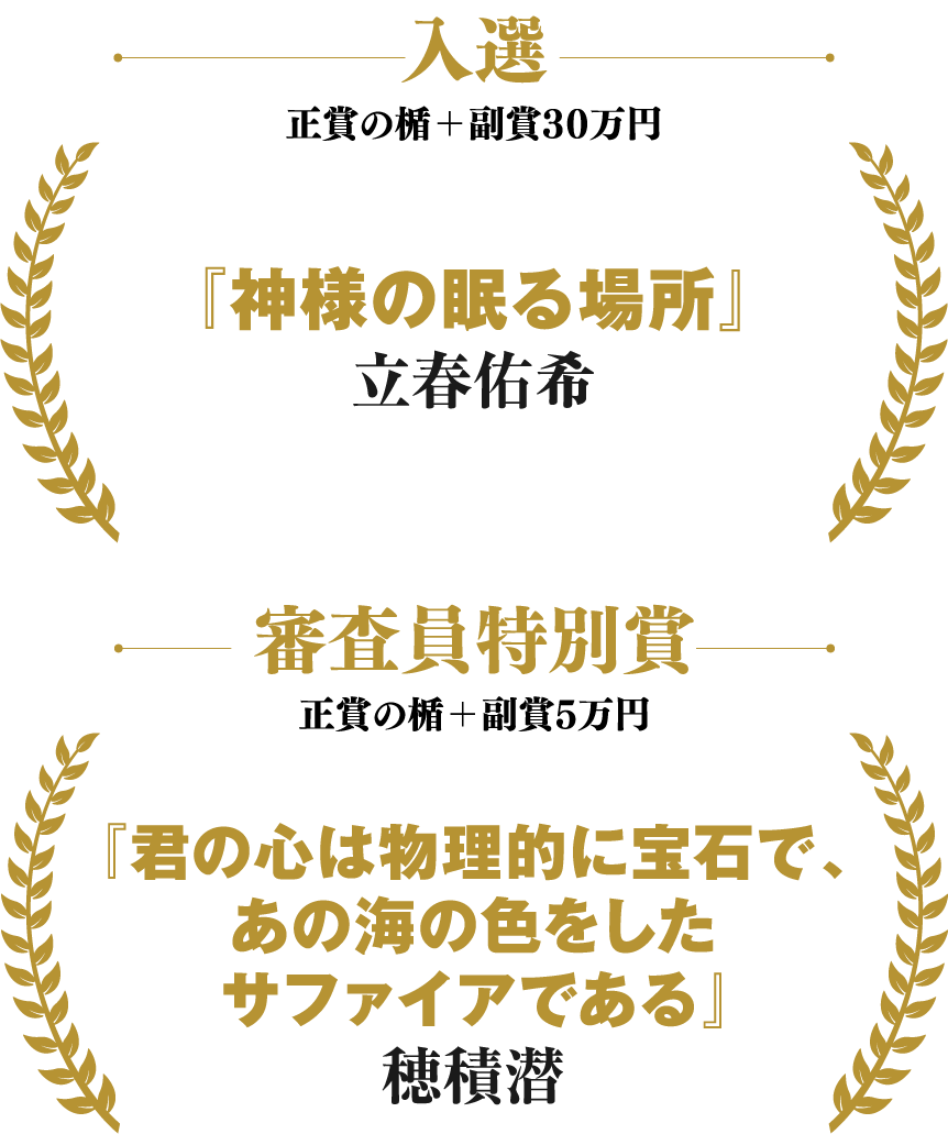 入選&審査員特別賞